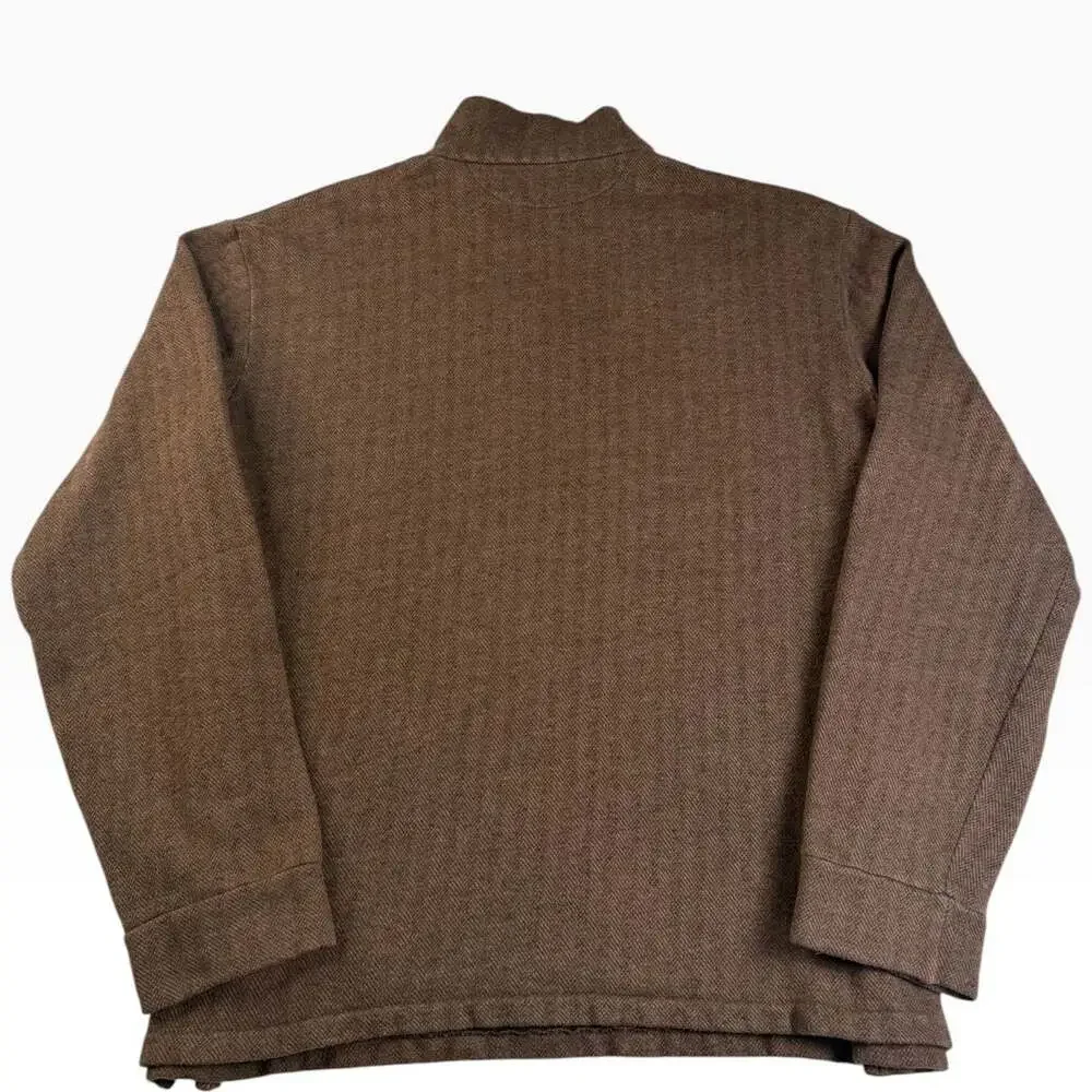 Chocolate Brown Polo Ralph Lauren Pullover Quarter Zip XL